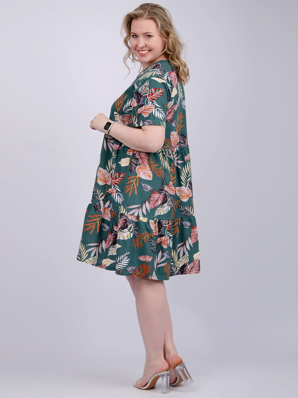 Платье ПЛ-313-тропики